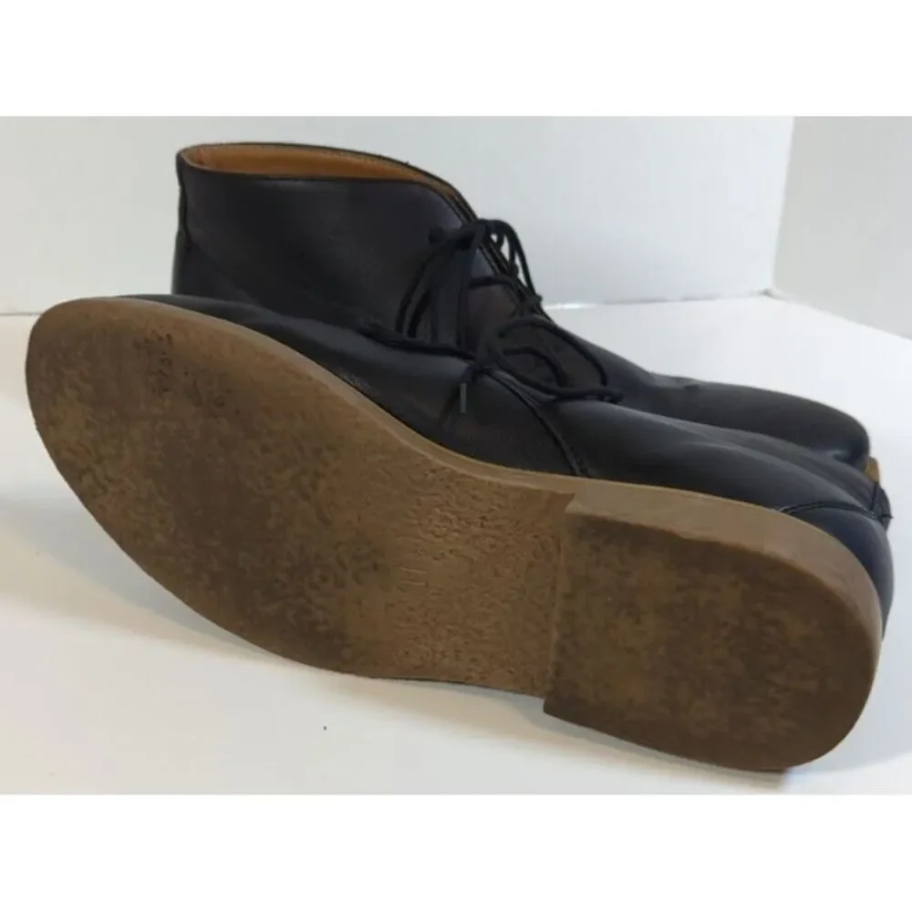 Merona Men's Black Chelsea Boots, Faux Leather Size‎ 11